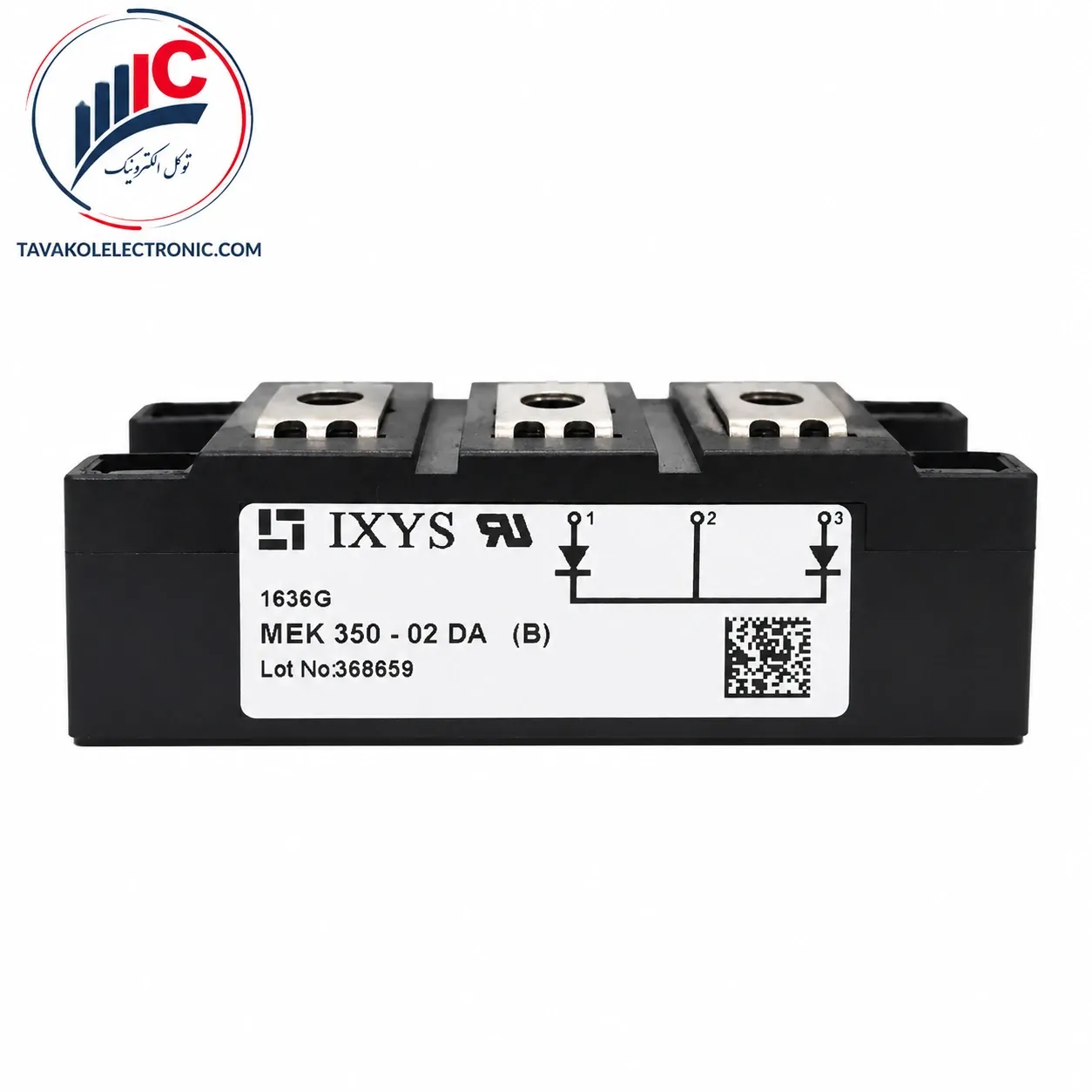 ماژول دیود فست ریکاوری اپیتاکسیال برند IXYS مدل MEK350-02DA پکیج استاندارد صنعتی