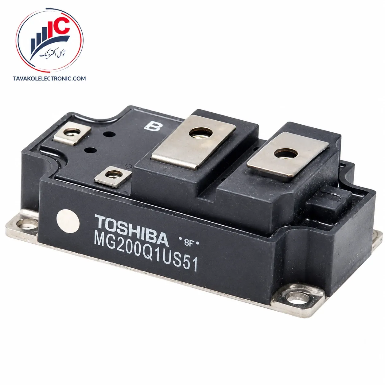 ماژول آی جی بی تی قدرت سیلیکونی N کانال برند توشیبا مدل MG200Q1US51 پکیج صنعتی