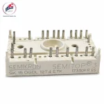 ماژول IGBT سمیکرون SK15DGDL12T4ETK سری SEMITOP 3 شامل یکسوساز، چاپر ترمز و اینورتر سه‌فاز